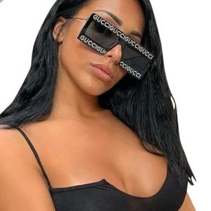 Authentic new gucci novelty shield sunglasses